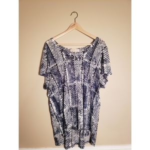 Michael Kors palm leaf blouse